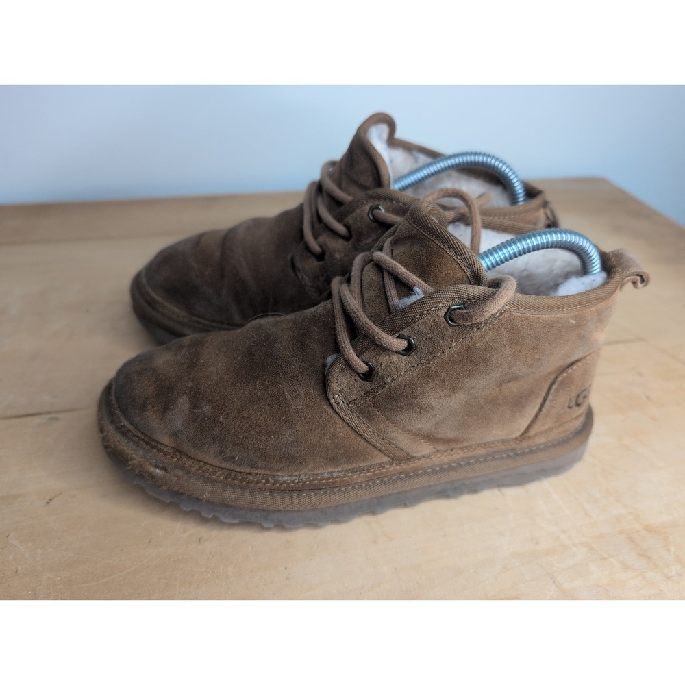 UGG Neumel Brown Suede Shearling Lined Chukka Ankle Boots Women's US 6